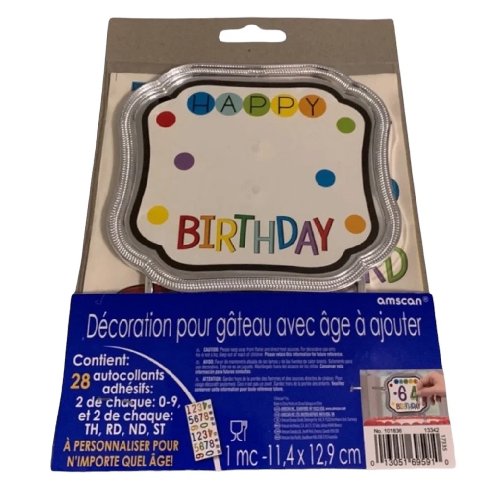 Amscan Add Any Age Cake Topper